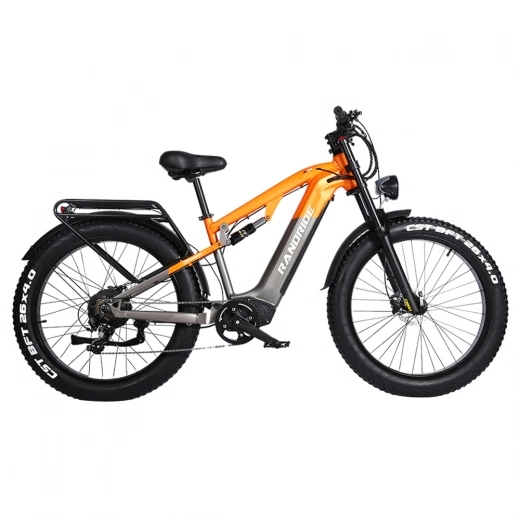 

RANDRIDE YX80 Electric Bike, 1500W Motor, 48V 20Ah Battery, 26x4.0'' CST Fat Tire, 50km/h Max Speed