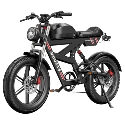 DUOTTS F20 Electric Bike, 750W Motor, 52V 27Ah Battery, 20*4.0 Inch Fat Tires, 50km/h Max Speed, Turn Signal