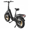 ESKUTE ES-20-LJXD Elektrofahrrad, 250W Motor, 36V 25Ah Akku, 20*4.0 Inch CST Reifen, 25km/h Höchstgeschwindigkeit - Schwarz