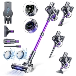 [Pre-sale]SmartAI P40 400W Cordless Vacuum Cleaner, 33KPa Suction Power, 55min Runtime, LED Touch Screen