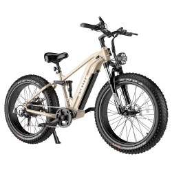 ESKUTE ES-26-RWXD Elektrische fiets, 750W motor, 48V 20Ah accu, 26 x 4.8'' banden, 45km/h max snelheid - Beige