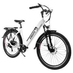 ESKUTE ES-27.5-CS elektrische fiets, 500W motor, 48V 15Ah accu, 27,5 x 2,1'' banden, 35km/h max snelheid - Wit