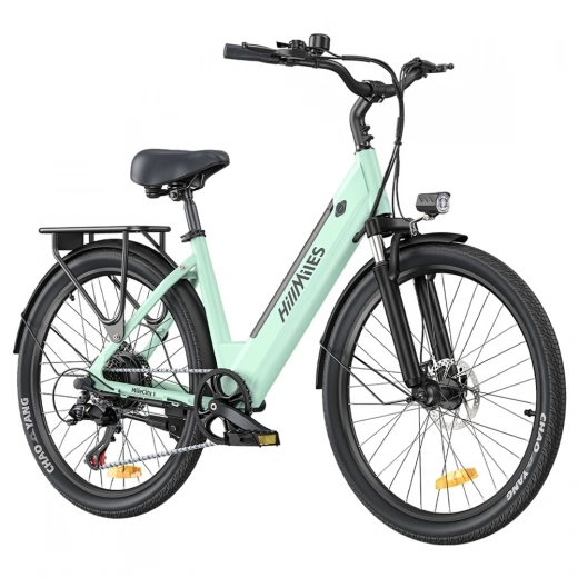 Elektrische fietsHillMiles MileCity1, 250W motor, 36V 13AH batterij, 26-inch band, 32 km/u max snelheid- Groente