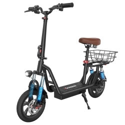 City E-scooter iScooter i12, 500W 36V 7.5Ah(270Wh) 35KM 25km/h, Front & Rear Suspensions,12-inch Pneumatic Tire