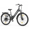 Trekking Elektrische Fiets Touroll J1 ST , 250W Motor&15,6Ah Batterij, 25km/h, 27,5 inch Wielen,100km Bereik, Comfort stuur