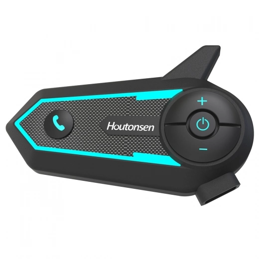 Motorfiets Helm Headset Houtonsen S6, 1000m Real-time Intercom Afstand, Stem Navigatie, Bluetooth 5.1 - 1Pc Pack