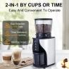 BioloMix BCG819 Conical Burr Coffee Grinder, with 31 Grind Settings for Espresso Turkish Coffee