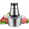 BioloMix CP615 Electric Meat Grinder Chopper, Low/High 2 Speeds, 500W Motor, 2L Large Capacity