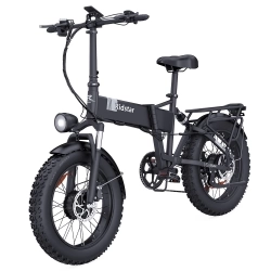 Ridstar H20 Pro Foldable Electric Bike, 1000W*2 Motor, 48V 23AH Battery, 20*4 Inch Fat Tires, 49km/h Max Speed