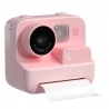 Sofortbildkamera für Kinder WOWKIDS K27, 48MP Front- und Rückkamera, 1080P Auflösung, 4 Filter, 32GB TF Karte - Pink