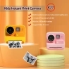 Kids Instant Print Camera WOWKIDS K27, 48MP front & rear dubbele camera's, 1080P resolutie, 4 filters, 32GB TF Card - Roze