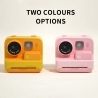 Kids Instant Print Camera WOWKIDS K27, 48MP front & rear dubbele camera's, 1080P resolutie, 4 filters, 32GB TF Card - Geel