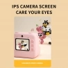 Kids Instant Print Camera WOWKIDS K27, 48MP front & rear dubbele camera's, 1080P resolutie, 4 filters, 32GB TF Card - Geel