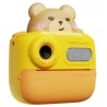 WOWKIDS K64 Kids Instant Print Camera, 48MP Front & Rear Dual Cameras - Yellow Bear