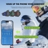 Motorradhelm Headset Houtonsen S3, 1000M Gegensprechanlage, 30h Arbeitszeit, RGB Umgebungslicht - 1Pc Pack