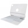 Wireless Bluetooth 5.3 Magnetic Keyboard For 12.9” iPad, English Layout, with Colorful Backlight - White