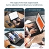 Wireless Bluetooth 5.3 Magnetic Keyboard For 12.9” iPad, English Layout, with Colorful Backlight - White