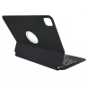 Wireless Bluetooth 5.3 Magnetic Keyboard For 12.9” iPad, English Layout, with Colorful Backlight - Black