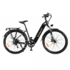 City Elektrische Fiets TESWAY WALKER, 250W 48V 12Ah 25km/h 90KM Shimano 7-Speed 27.5*2.4-inch Banden, Hydraulische Vering-Zwart