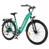 City Elektrische Fiets TESWAY WALKER, 250W 48V 12Ah 25km/h 90KM Shimano 7-Speed 27.5*2.4-inch Banden, Hydraulische Vering-Groen