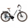 E-bike met middenmotor TESWAY COMET-F Step-thru Elektrische Trekkingfiets, 500W 55N.M 672Wh 80km 40km/h Koppelsensor 27,5”-Wit