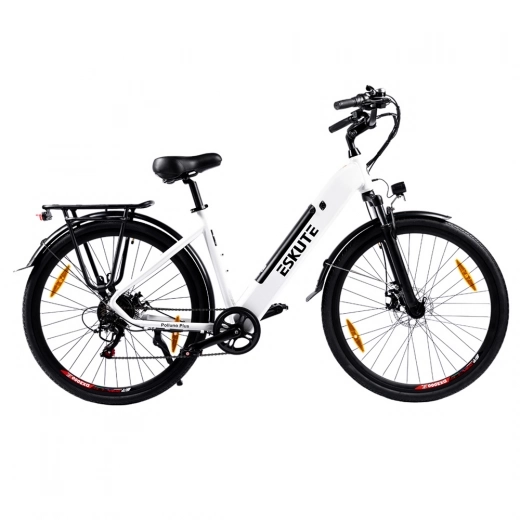 

ESKUTE ES-26-SDXK Electric Bike, 250W Motor, 36V 20Ah Battery, 26*1.75-inch Tires, 25km/h Max Speed - White