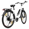 Elektrofahrrad ESKUTE ES-26-SDXK, 250W Motor, 36V 20Ah Batterie, 26*1.75-inch Reifen, 25km/h Max Geschwindigkeit - Weiß