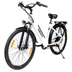 Elektrofahrrad ESKUTE ES-28-SDXK, 250W Motor, 36V 20Ah Batterie, 28*1.75-inch Reifen, 25km/h Max Geschwindigkeit - Weiß