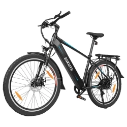 ESKUTE ES-27.5-SD Electric Bike, 250W Motor, 36V 14.5Ah Battery, 27.5*2.1' Tires, 25km/h Max Speed - Black