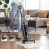 Maircle F1 Cordless Wet Dry Vacuum Cleaner, 16kPa Suction, 35min Runtime, LED Display, Self-clean - Grey