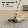 MOOSOO TD1-Mate Cordless Vacuum Cleaner, 33kPa Suction, LED Display, 45min Runtime, 420W Motor - Grey