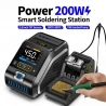 FNIRSI DWS-200 F210 Premium 200W Soldering Iron Station Kit, with 3 Iron Tips and 2 Helping Hands - Black