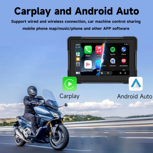 

IPS Motorcycle MP5 Player SD5005 5-inch 2.5D, Dual Bluetooth Connection, IP67, Carplay/ Mirrorlink/ Android Auto/ TF Card