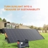 Blackview Oscal PM400 400W Foldable Solar Panel  Adjustable Kickstand   ≥22 7% Solar Conversion Efficiency  ETFE Material