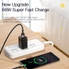 ESSAGER 66W Fast Charge Data Cable  USB-A to Type-C  480Mbps Transfer Rate  for Huawei OPPO Samsung  2m Cable - Khaki