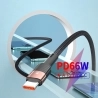 ESSAGER 66W Fast Charge Data Cable  USB-A to Type-C  480Mbps Transfer Rate  for Huawei OPPO Samsung  2m Cable - Khaki