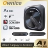 Ownice A1 Wired to Wireless Android Auto Ai Box  4G LTE Network  GPS  Support Split Screen  for Original Car