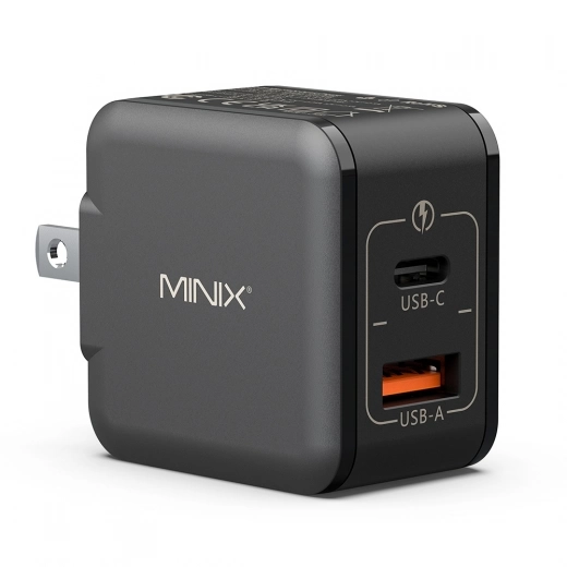 MINIX P1 Mini 33W Adapter Universal Dual Port Charger  1*USB-A 1*USB-C