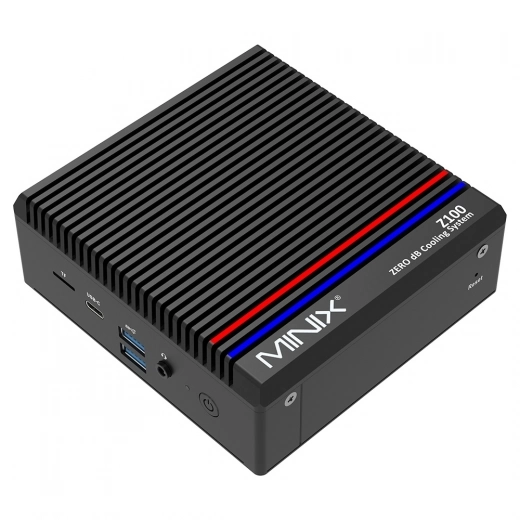 Mini PC MINIX Z100-0dB, Intel N100 Quad-Core 3.4GHz, 8GB DDR4 RAM 256GB SSD, Dual Band WiFi6 Bluetooth5.2