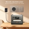 SolarPlay Q2402M Portable Power Station  2304Wh 2500W LiFePO4 Battery  1100W Input Power  12 Output  Full Charge in 1 5H