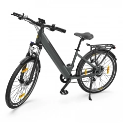 Eleglide T1 STEP-THRU E-Bike Trekking Bike, 36V 13AH 250W 25KM/H 100KM Long Range 27.5" CST-Tires, EU-compliant - Dark Grey