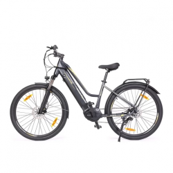 E-bike met middenmotor  C1 ST Step-thru elektrische trekkingfiets, Ananda 250W 70N.m 14.5Ah 150km 25km/h 27,5" banden