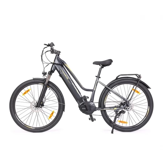 E-Bike mit Mittelmotor  C1 ST Step-thru Elektro-Trekkingrad, Ananda 250W Motor 70N.M 14.5Ah 150km 25km/h 27.5" Reifen