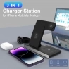 W336 3 in 1 Wireless Charger for iPhone/ Samsung/ Airpods/ Apple Watch