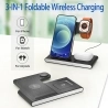 W336 3 in 1 Wireless Charger for iPhone/ Samsung/ Airpods/ Apple Watch