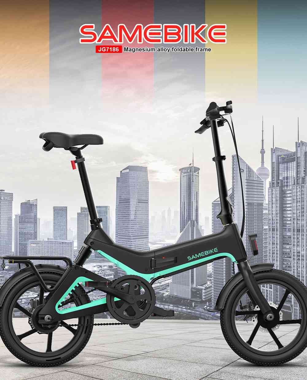 HONEYWHALE S6 Pro-S 14-inch Electric Bike 350W Brushless Motor 25km/h 48V 15Ah Battery 45-55km Range Six Shock Absorber Disc Brakes – Grey