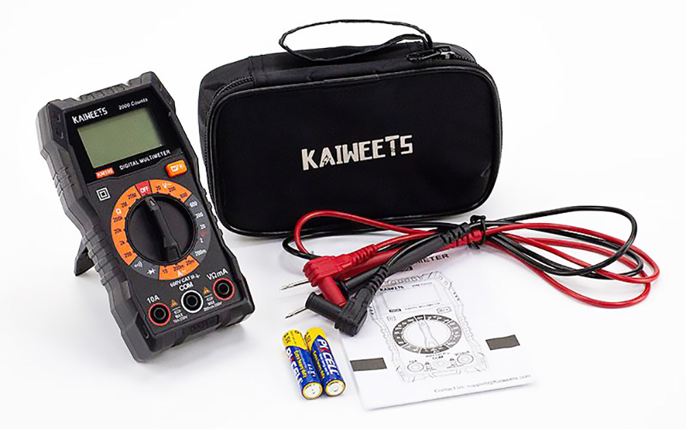 Multimètre numérique KAIWEETS KM100 pour testeur de tension AC/DC