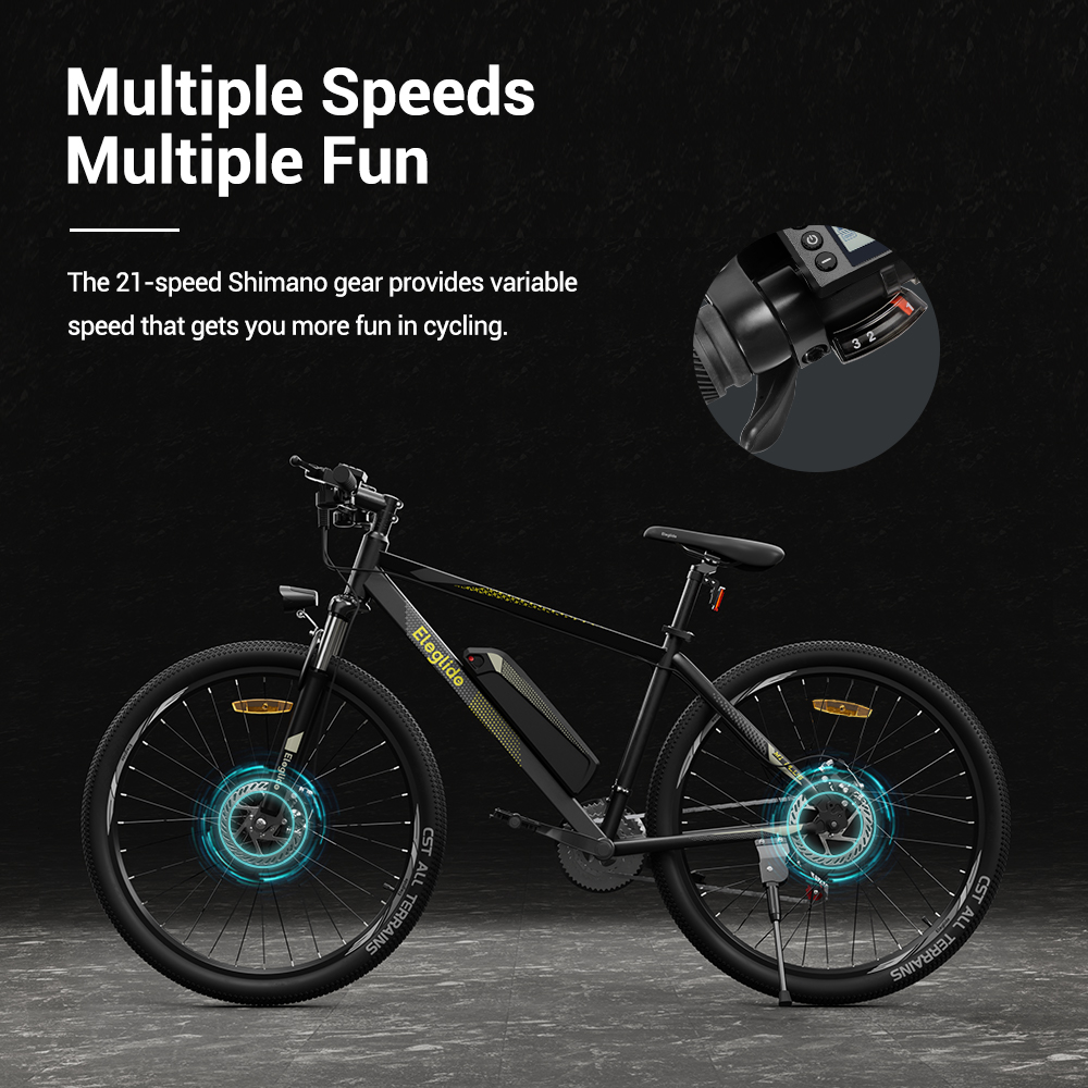 Fafrees FM8 Pro Electric Bike 27.5 inch Air Tires 36V 250W Mid-drive 25km/h Max Speed 14.5Ah Battery 100-120km Range – Black