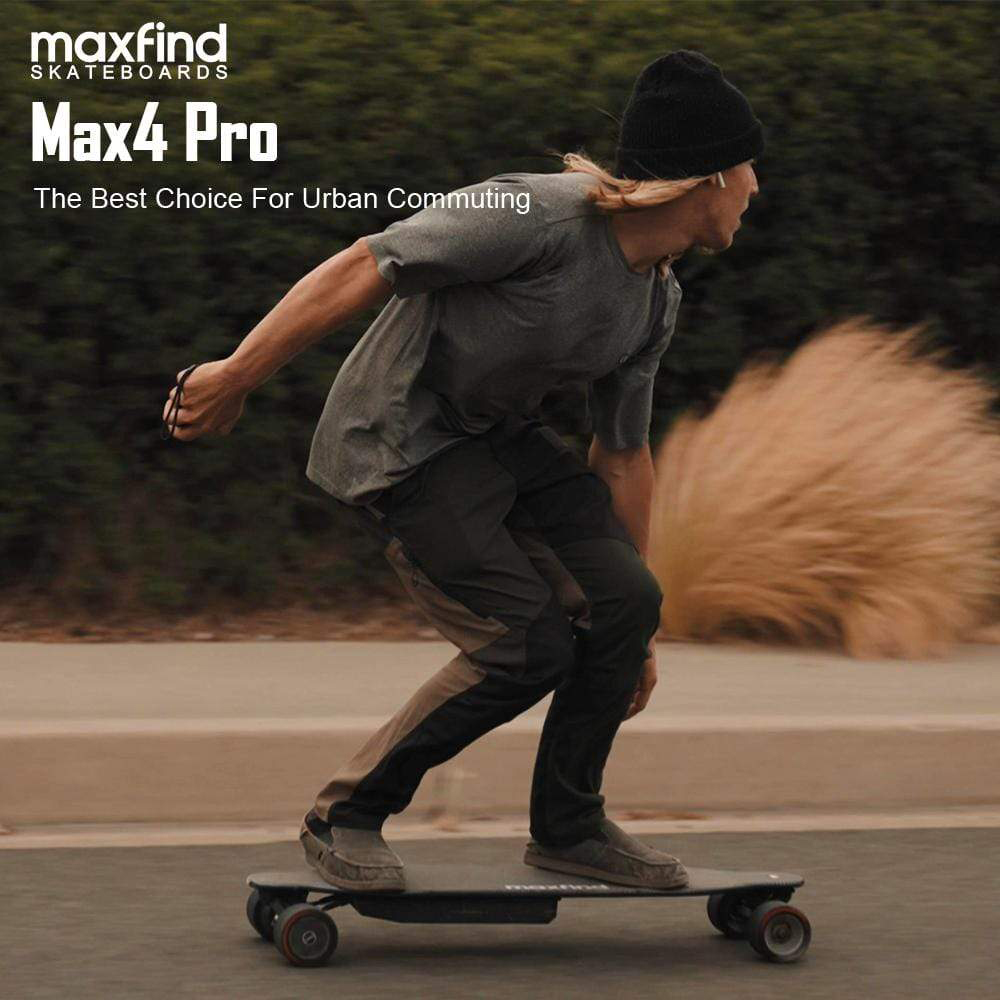 Maxfind Max4 Pro Elektro-Skateboard 750 W Doppelmotor 4,4 Ah 158