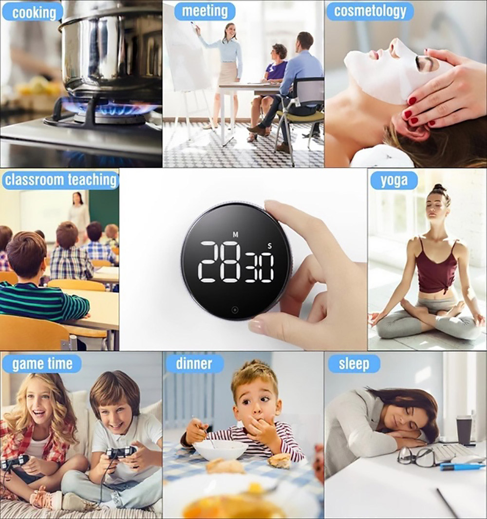 Magnetic Kitchen Led Mute Timer Kitchen Countdown Timer Self
